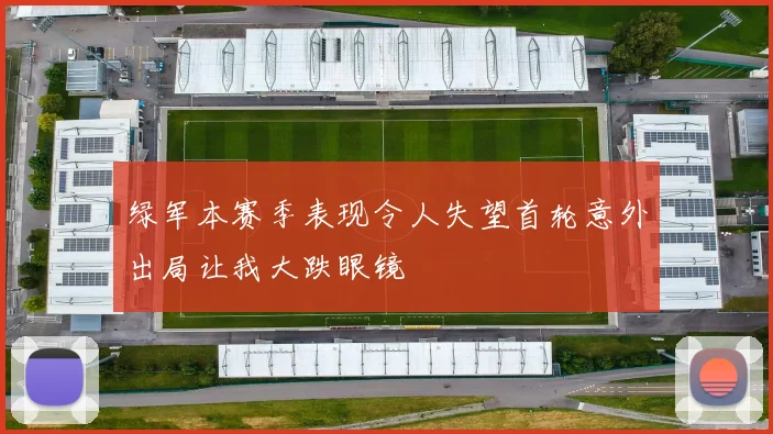 绿军本赛季表现令人失望首轮意外出局让我大跌眼镜